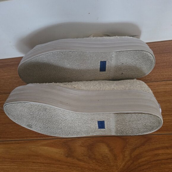 Ked's Triple Up Glitter Celebration Sequin Platform Sneakers Style WF66724 - Picture 3 of 6